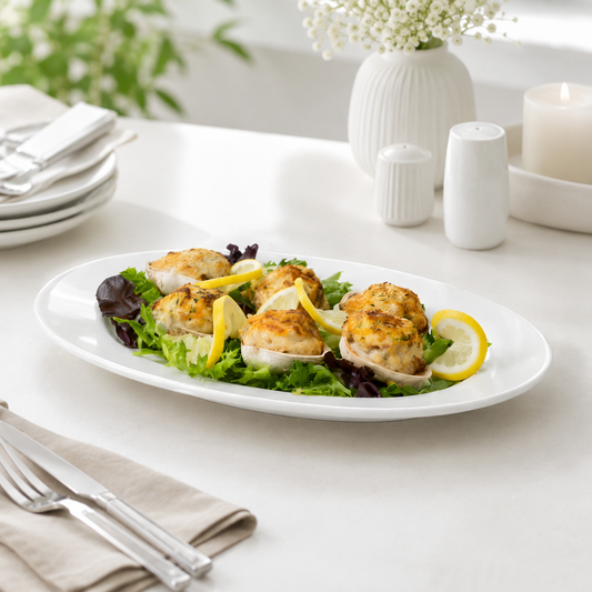 Lot de 2 grands plats ovales