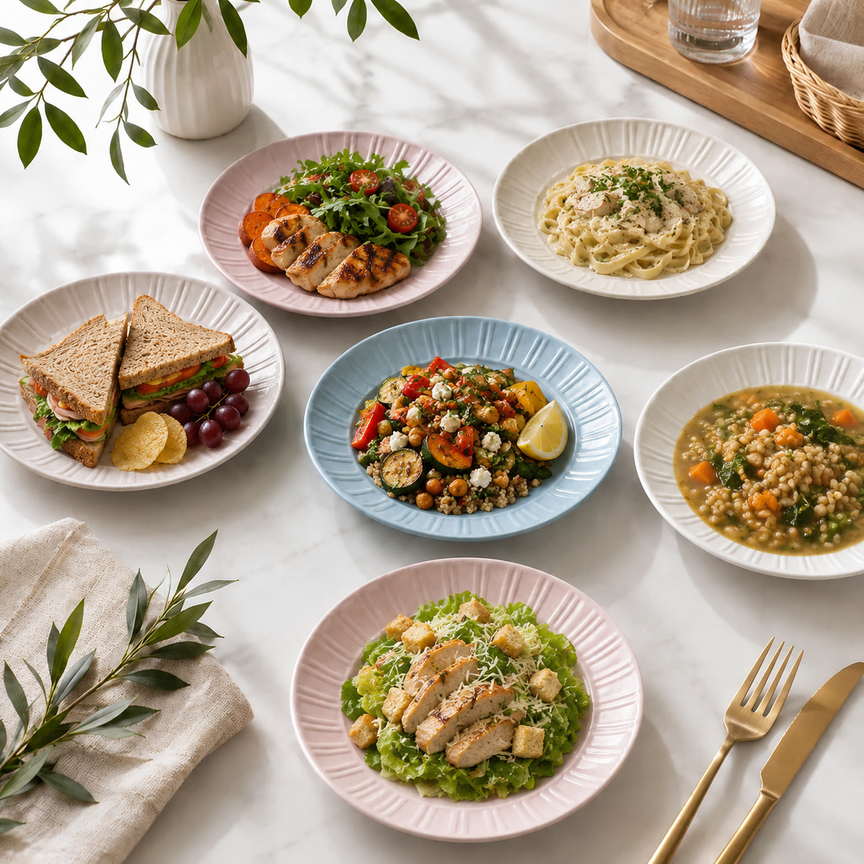 Pack de 12 Assiettes