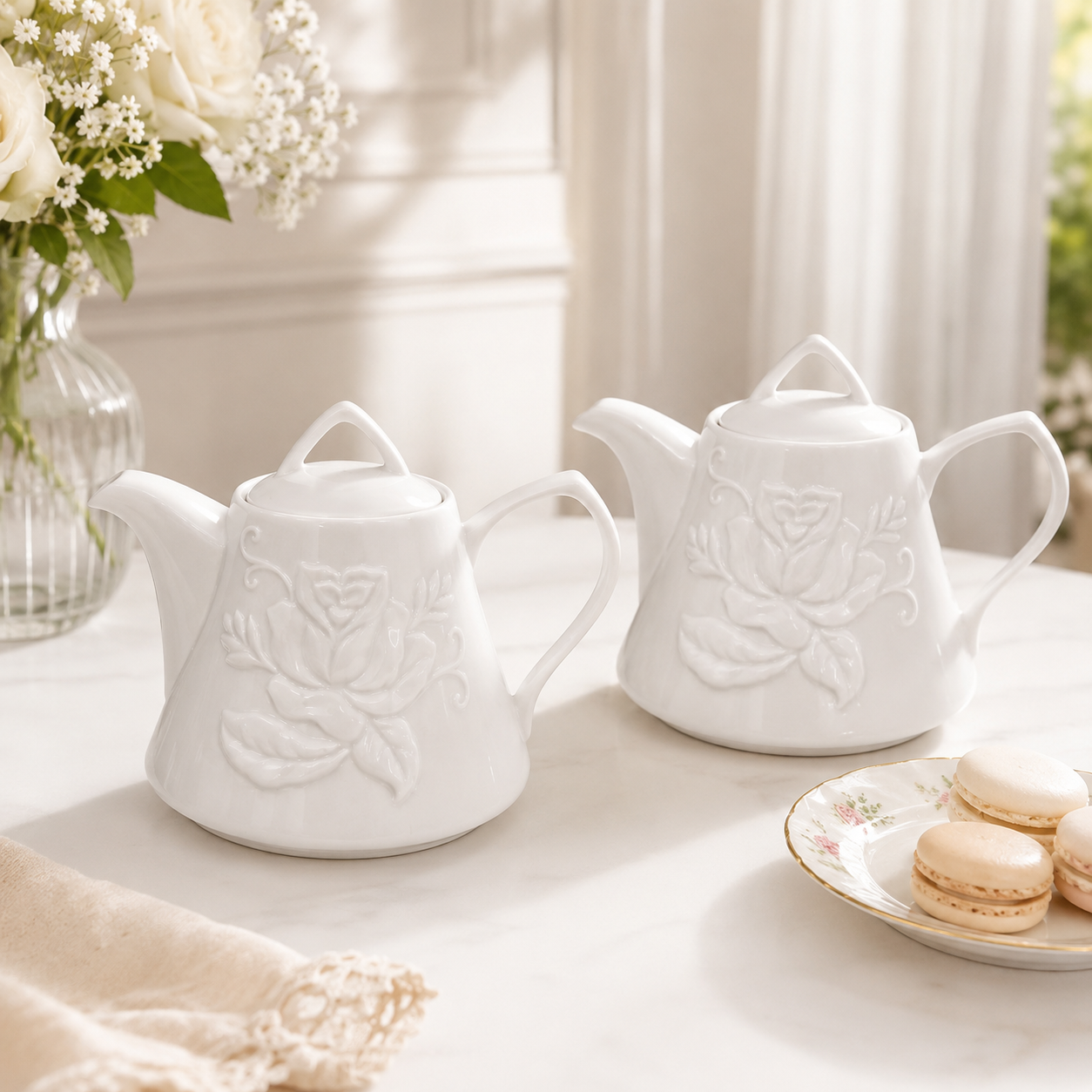 Pack de 2 Théières Élégantes – 900 ml