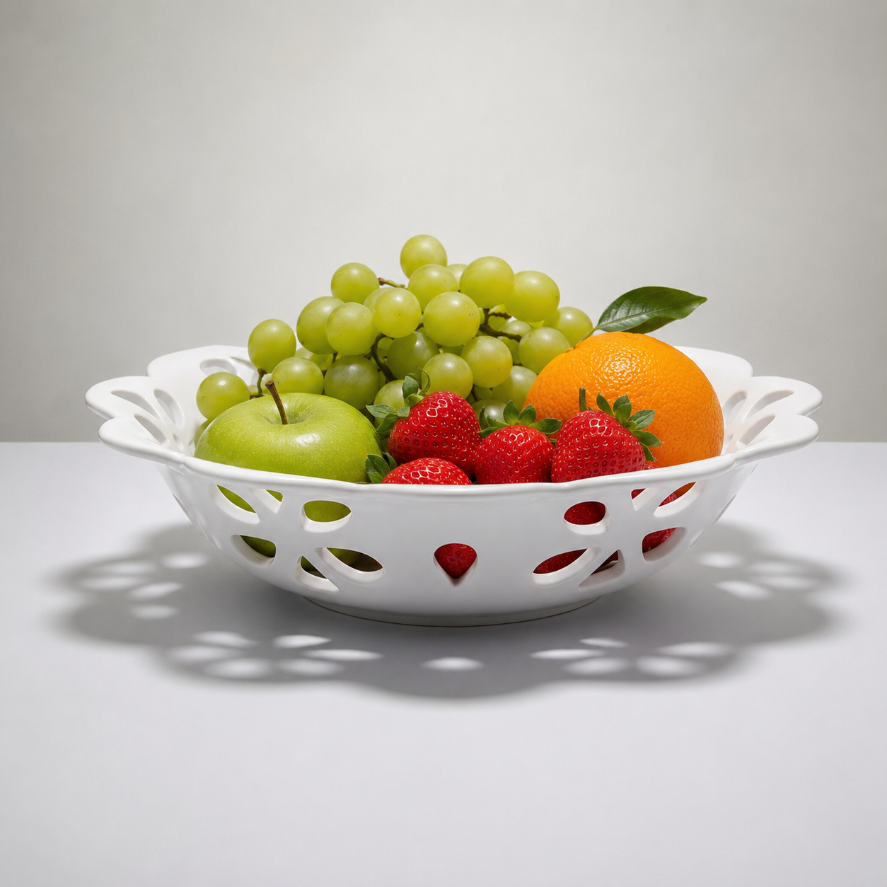 Pack de 2 Grands Paniers à Fruits en Porcelaine