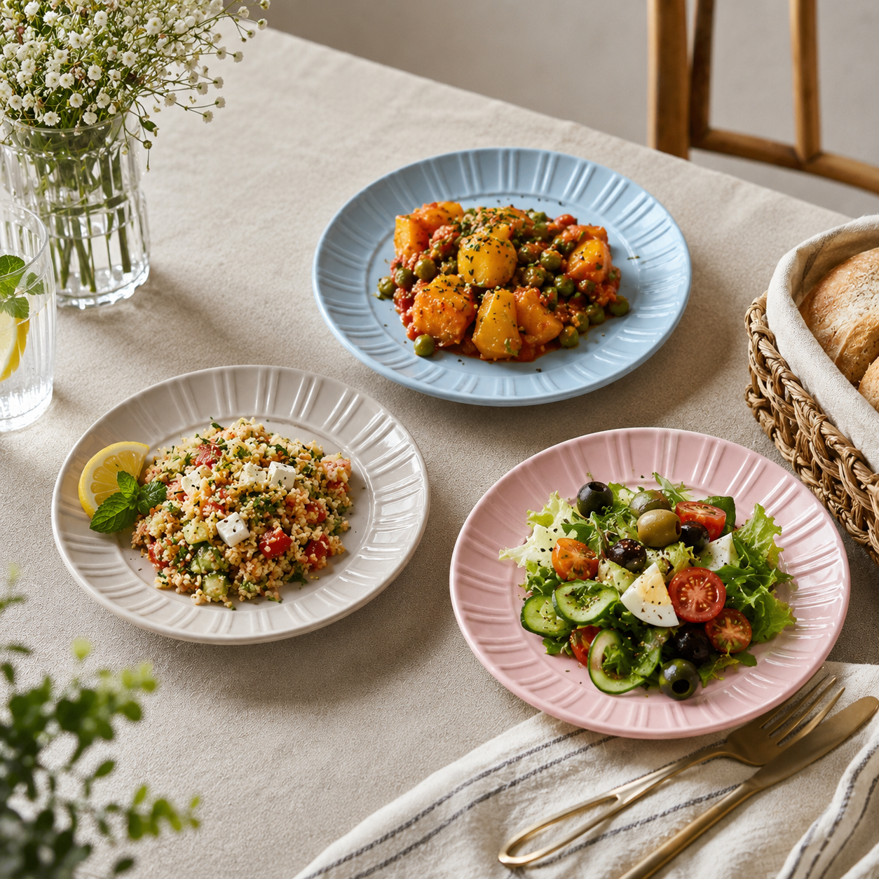 Pack de 12 Assiettes de Service