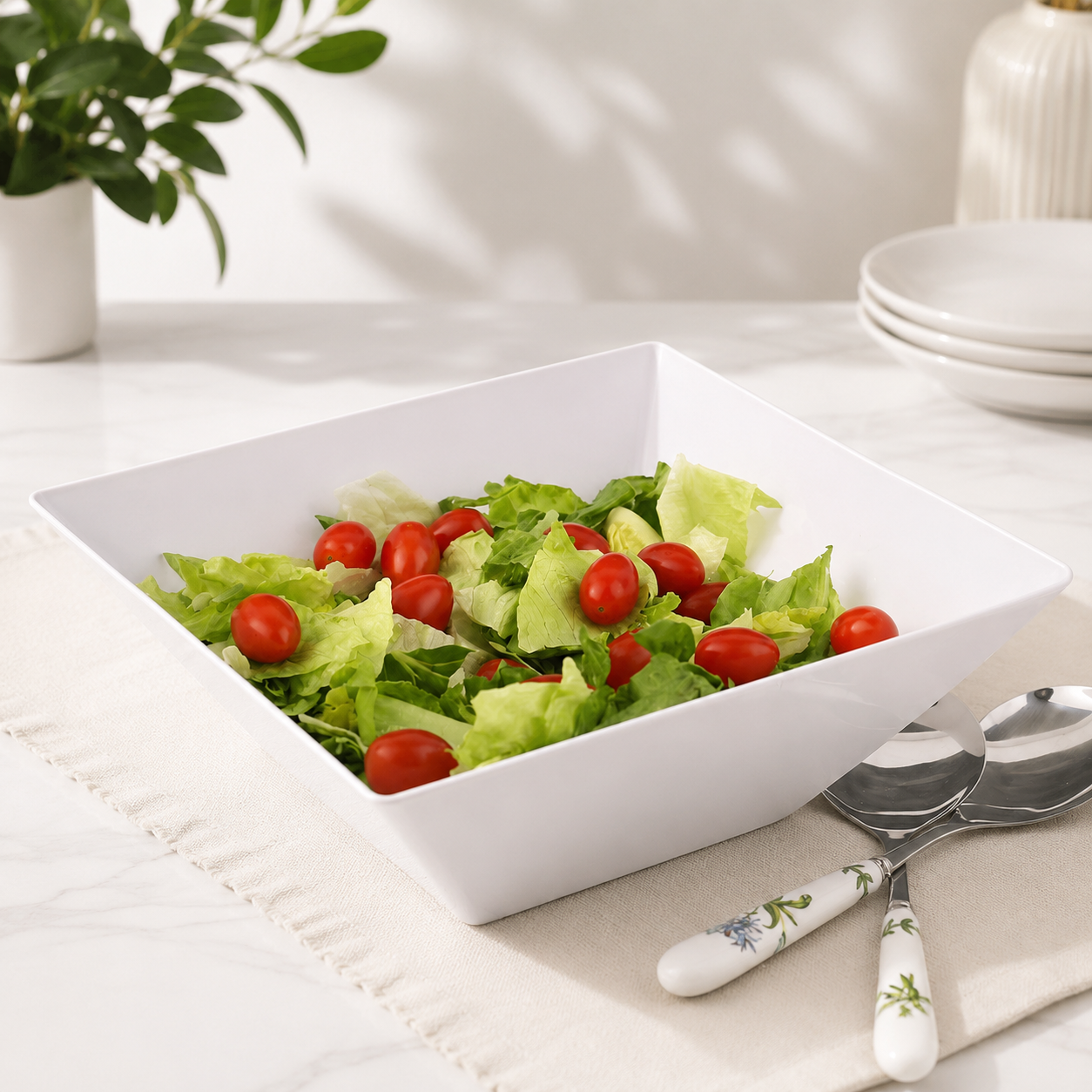 Pack de 2 Grands Saladiers Carrés
